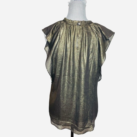 Ann Taylor LOFT Shimmer
Flutter Sleeve Shell Top M - Picture 6 of 14